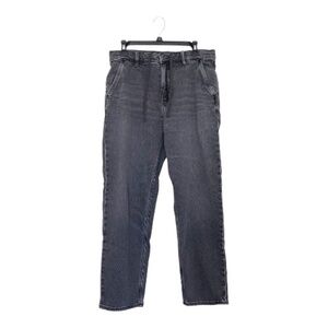 Uniqlo Women's Wide Straight Jeans. Dark Grey. Size: Medium